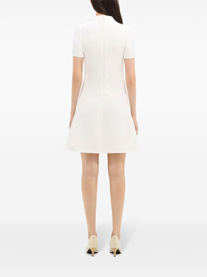 COURREGÈS Short Sleeve Twill A-Line Mini Dress