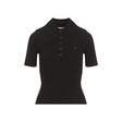 COURREGÈS Signature Black Polo Top for Women