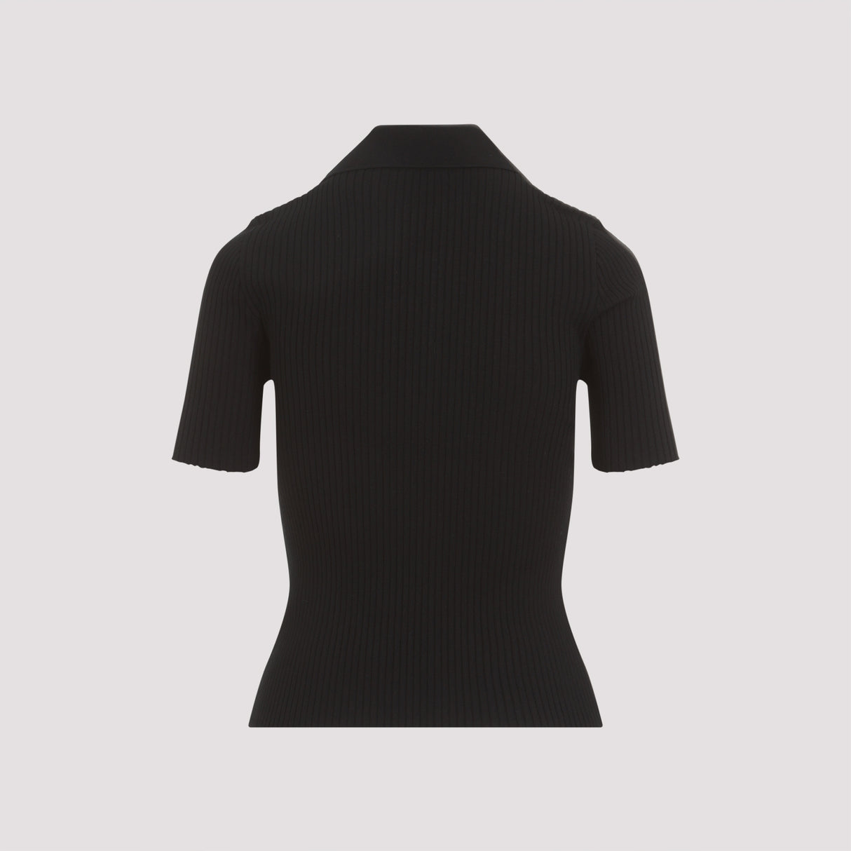 COURREGÈS Signature Black Polo Top for Women