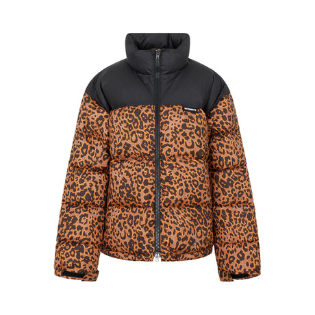 VETEMENTS Leopard Print Puffer Jacket