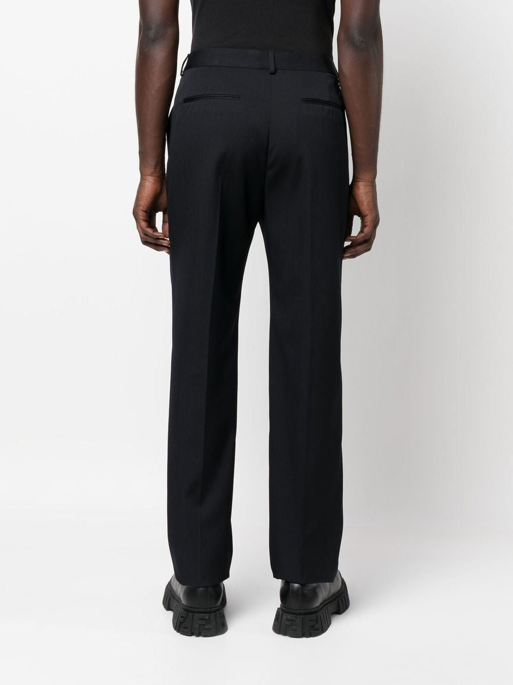 Black Wool Pants for Men - SS23 Collection