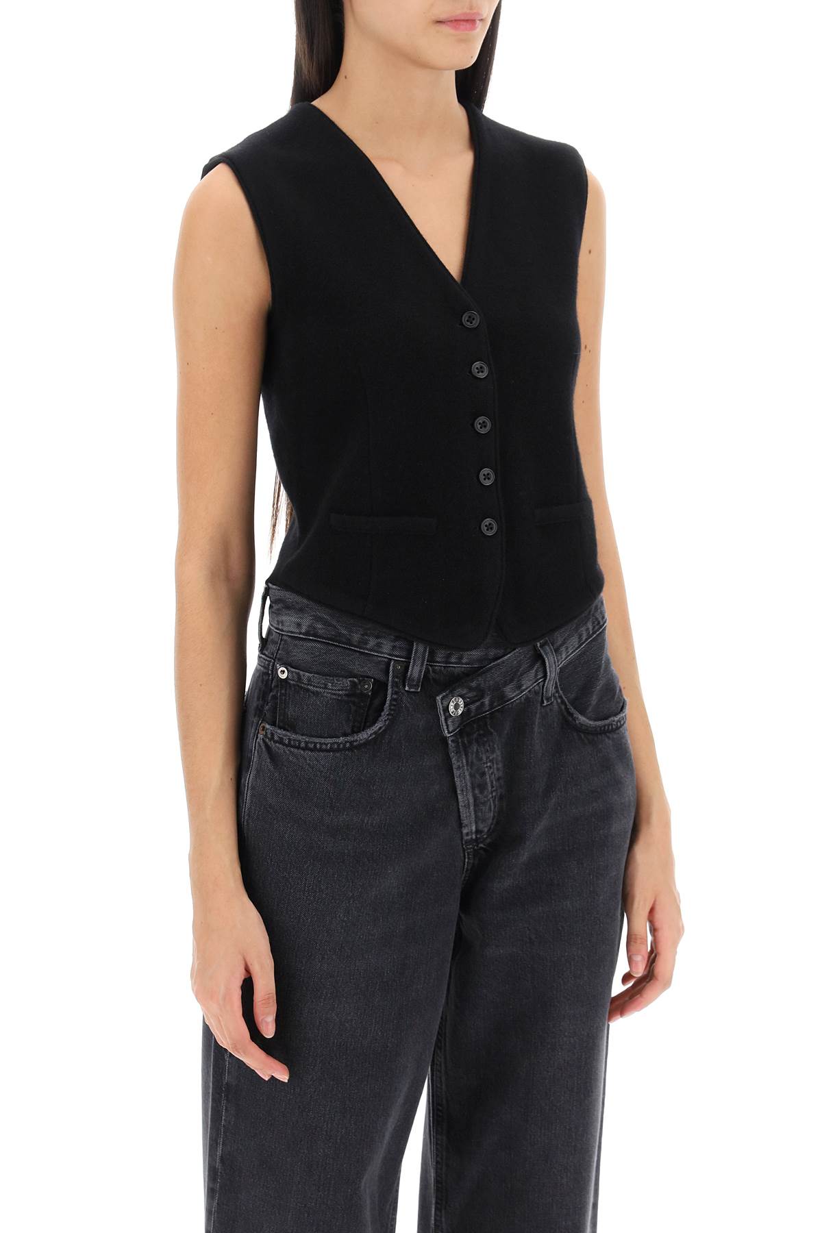 GUEST IN RESIDENCE Cashmere Vest with Adjustable Back Strap - XS