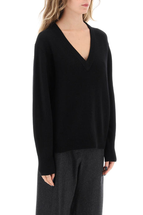 GUEST IN RESIDENCE Soft Melange Cashmere V-Neck Sweater - Classic Fit