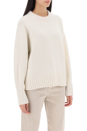 Luxurious Cashmere Sweater for Women in Black | Oversized Fit | Tuck-Stitch Detailing