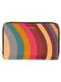 PAUL SMITH Mini Zipped Purse with Wave Stripes