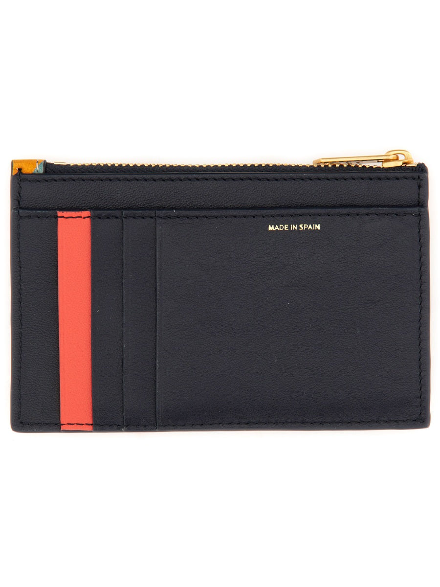 PAUL SMITH Mini Swirl Leather Card Holder