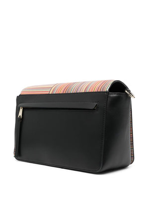 PAUL SMITH Signature Stripe Leather Crossbody Handbag