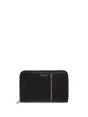 PAUL SMITH Mini Smooth Grain Leather Wallet with Stripe Design