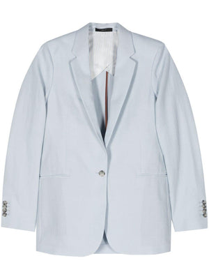 Clear Blue Single-Breasted Jacket for Women - SS24 Collection