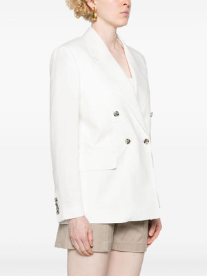 PAUL SMITH Elegant White Linen Blazer