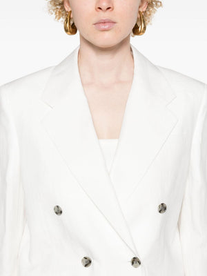 PAUL SMITH Elegant White Linen Blazer