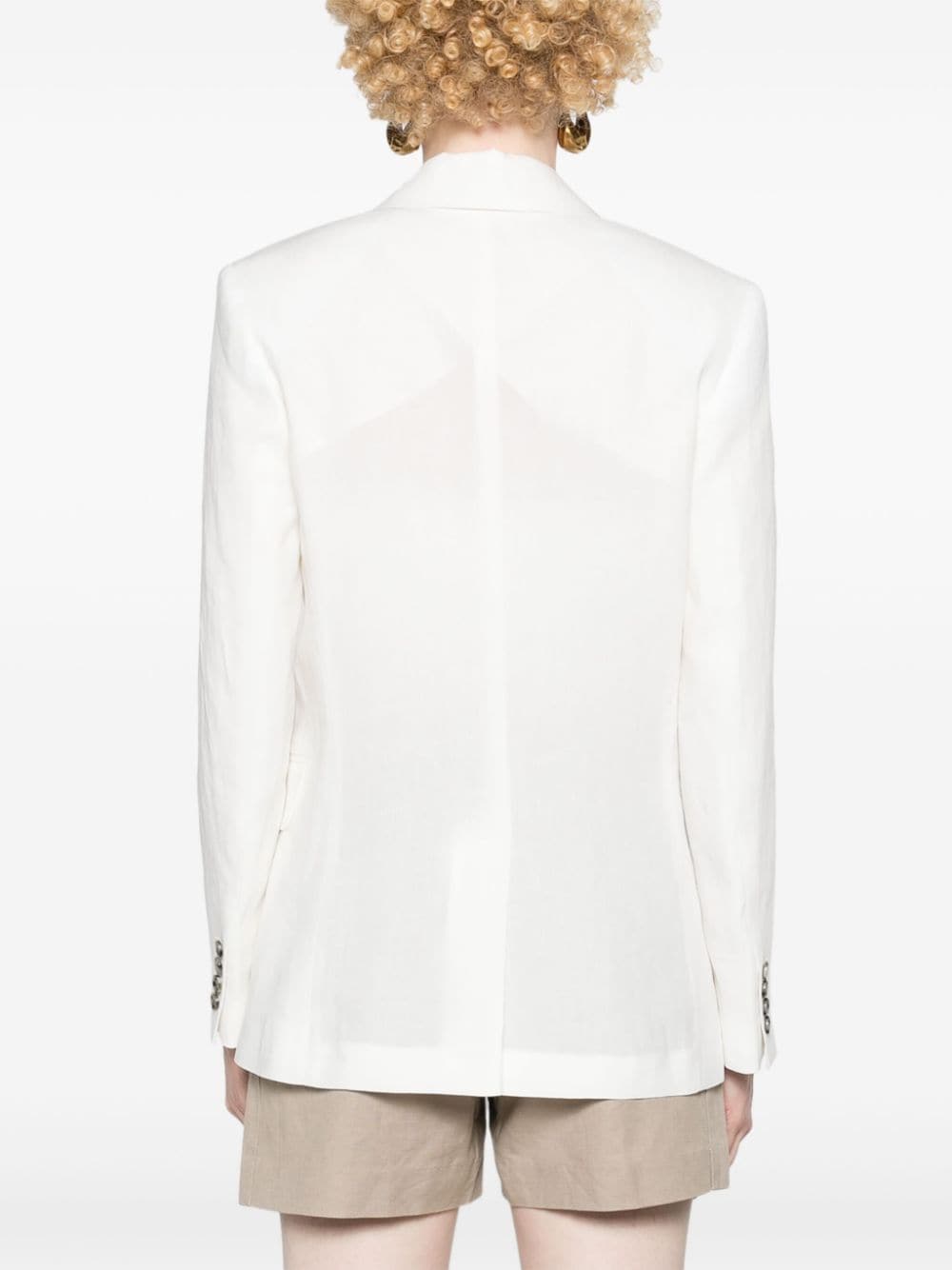 PAUL SMITH Elegant White Linen Blazer