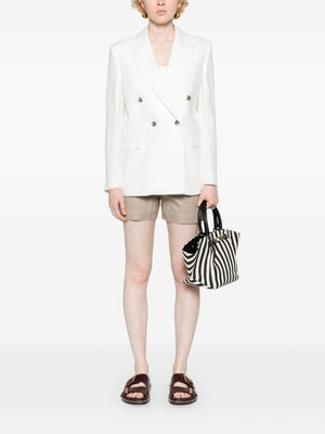 PAUL SMITH Elegant White Linen Blazer