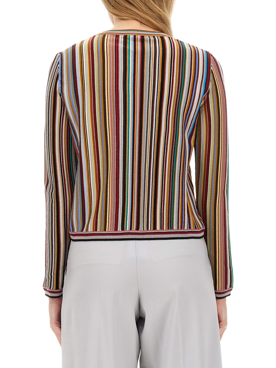 PAUL SMITH Signature Stripe Cardigan - Regular Fit, Size S