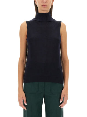 PAUL SMITH High Neck Knit Top - Regular Fit, Size S