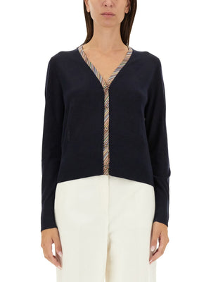 PAUL SMITH V-Neck Cardigan - Regular Fit Size L