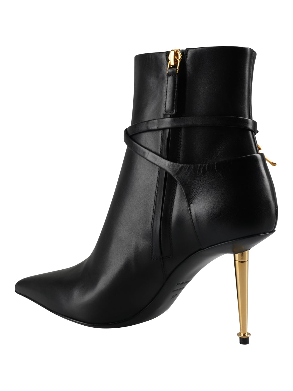 TOM FORD Stunning Leather Ankle Boots with Padlock for Women