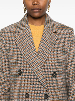 PAUL SMITH Double-Breasted Houndstooth Jacket for Women - FW24