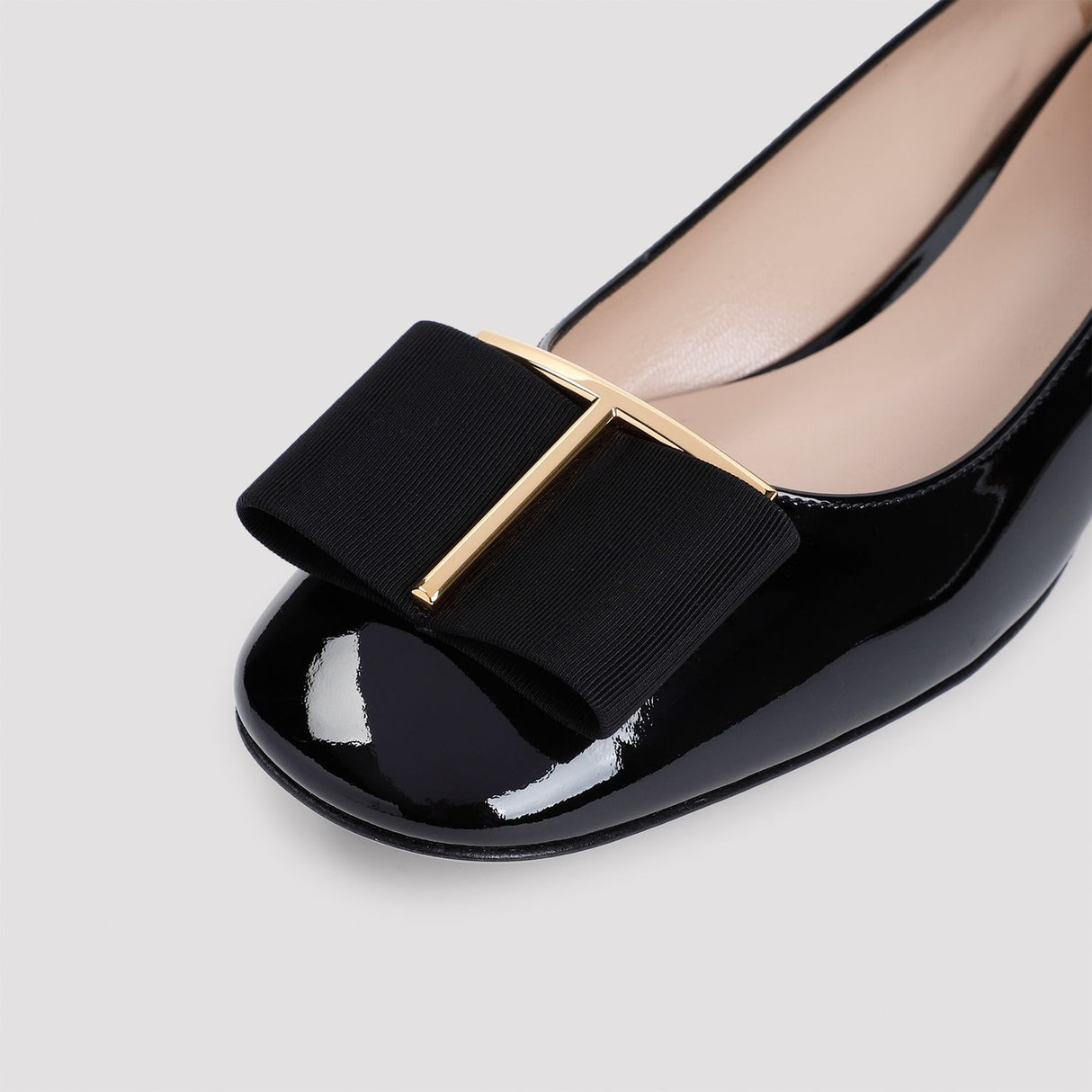 TOM FORD Elegant Black Leather Ballerina Flats