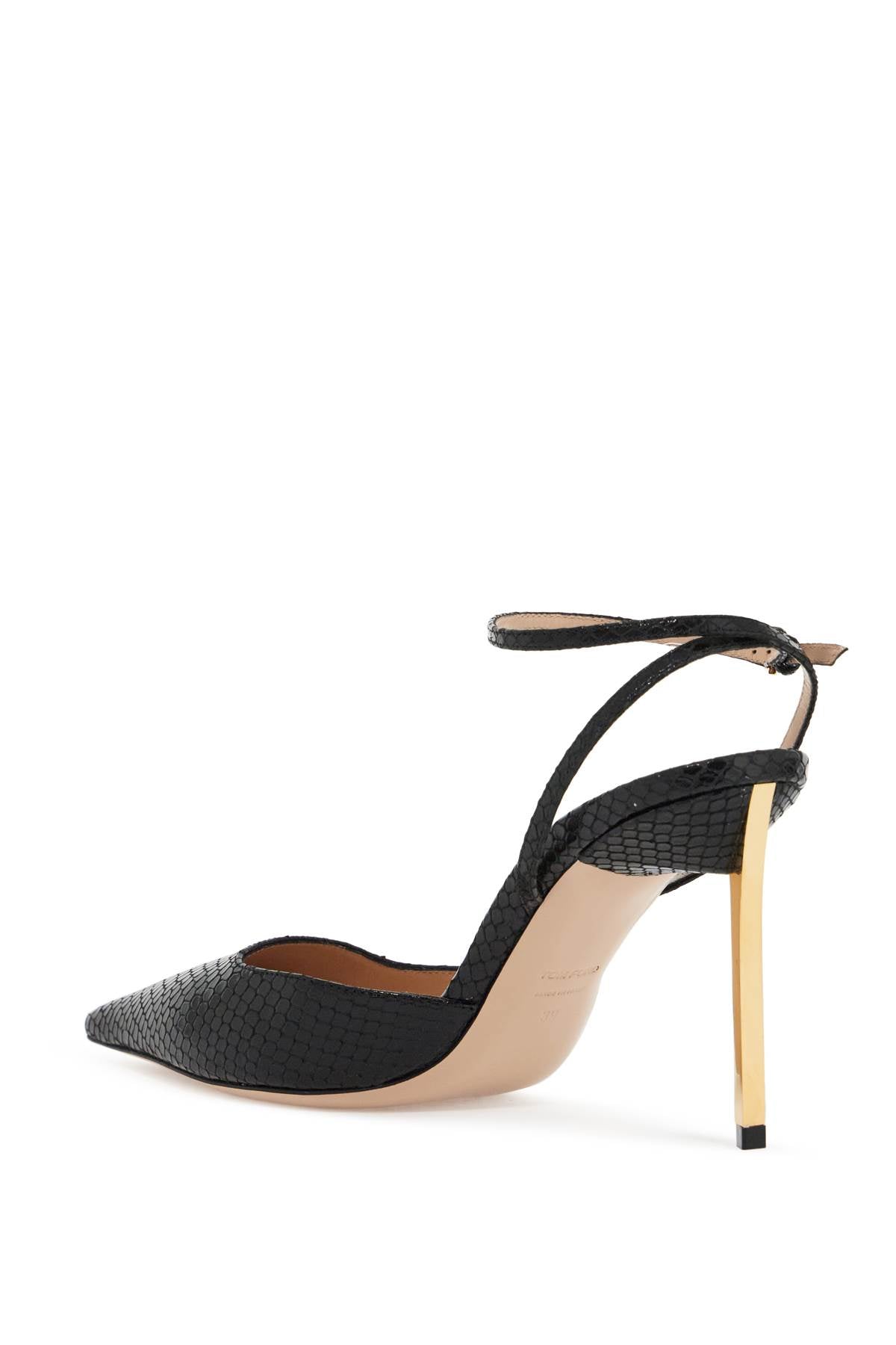 TOM FORD Crocodile-Print Mini Slingback Pumps