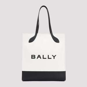 BALLY Nude & Neutrals Cotton Tote Bag for Women