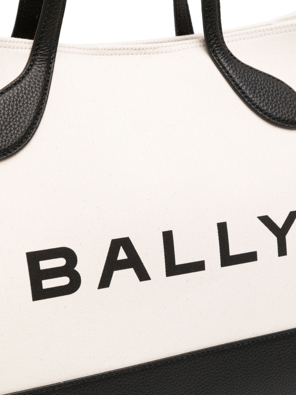 BALLY Elegant White Logo-Print Tote Handbag for Women