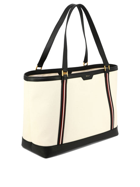 BALLY Tan Code L Tote Handbag