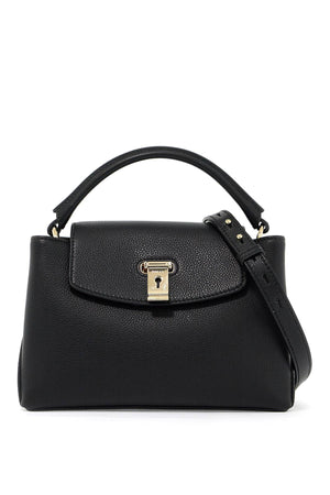 BALLY Elegant Hammered Leather Mini Handbag with Versatile Straps