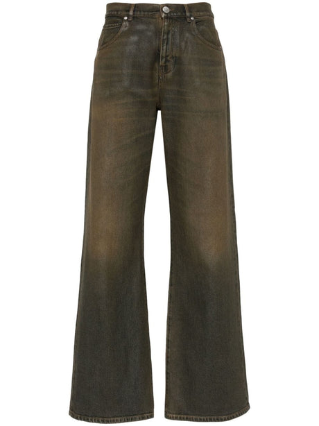 PINKO Washed Denim Straight Leg Jeans for Women - FW24