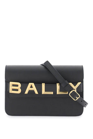 حقيبة جلدية عارضة عبر الجسم من المصمم تصاميم Bally للنساء في اللون الأسود