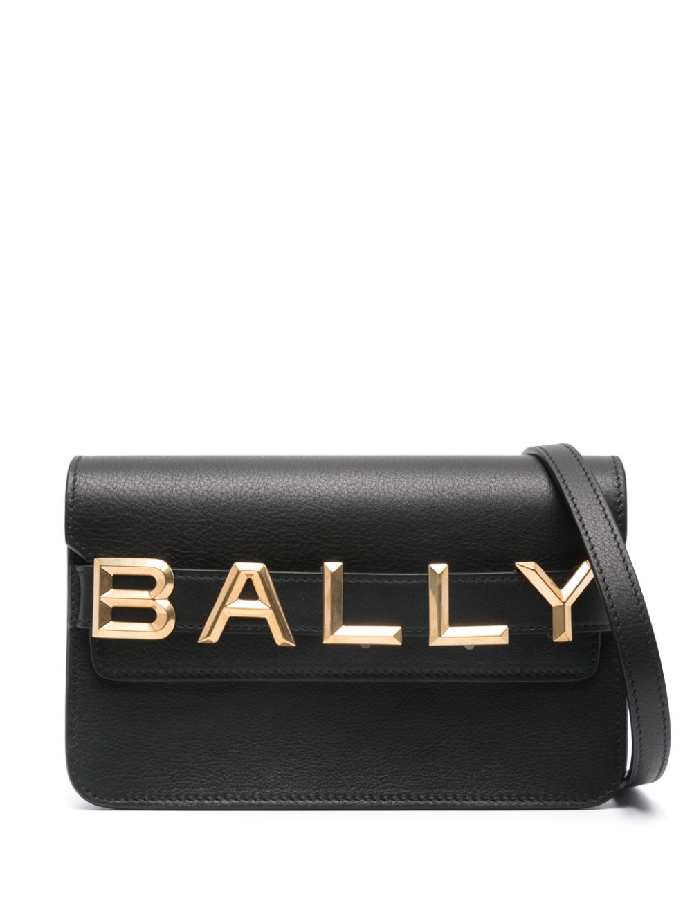 BALLY Stylish 24SS Women Shoulder Bag - Black with Gold Accents