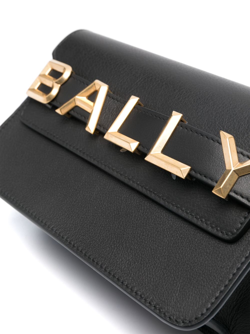 BALLY Luxurious Black Leather Crossbody Handbag for Women - FW23