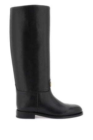 Huntington Boots for Women - Modern Twist on Traditional Riding Boots in Smooth Black Leather