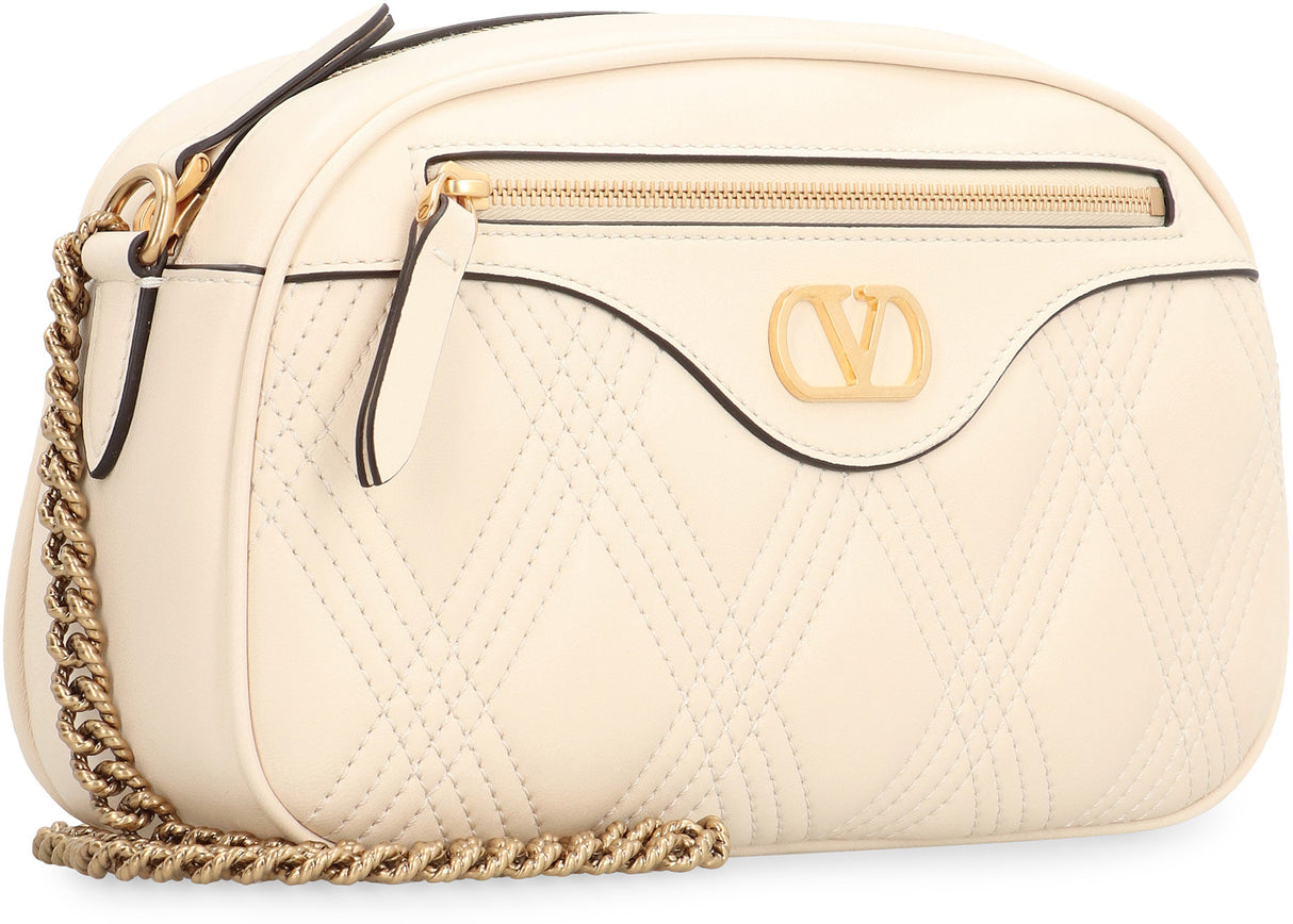 VALENTINO Quilted Leather Mini Shoulder Handbag