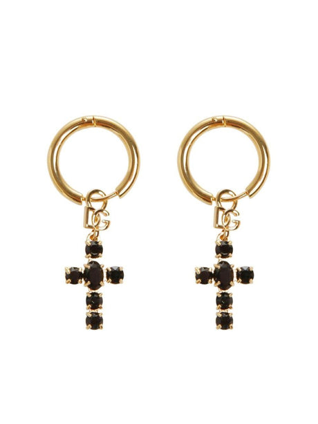 DOLCE & GABBANA Mini Metallic Creole Earrings