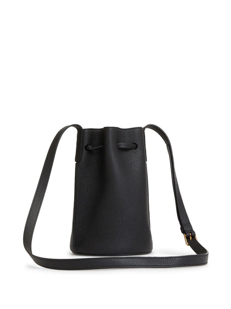 حقيبة جلدية سوداء بوكيت للنساء - FW23