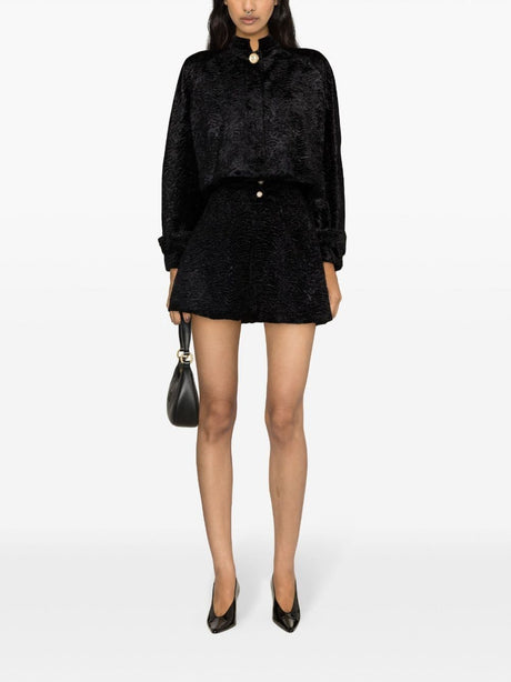 时尚舒适黑色短款女士西装外套 | 暖和又时髦FW23外套