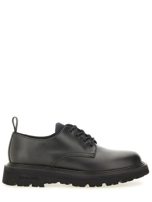 WOOLRICH Lace-Up Leather Car Shoes for Men