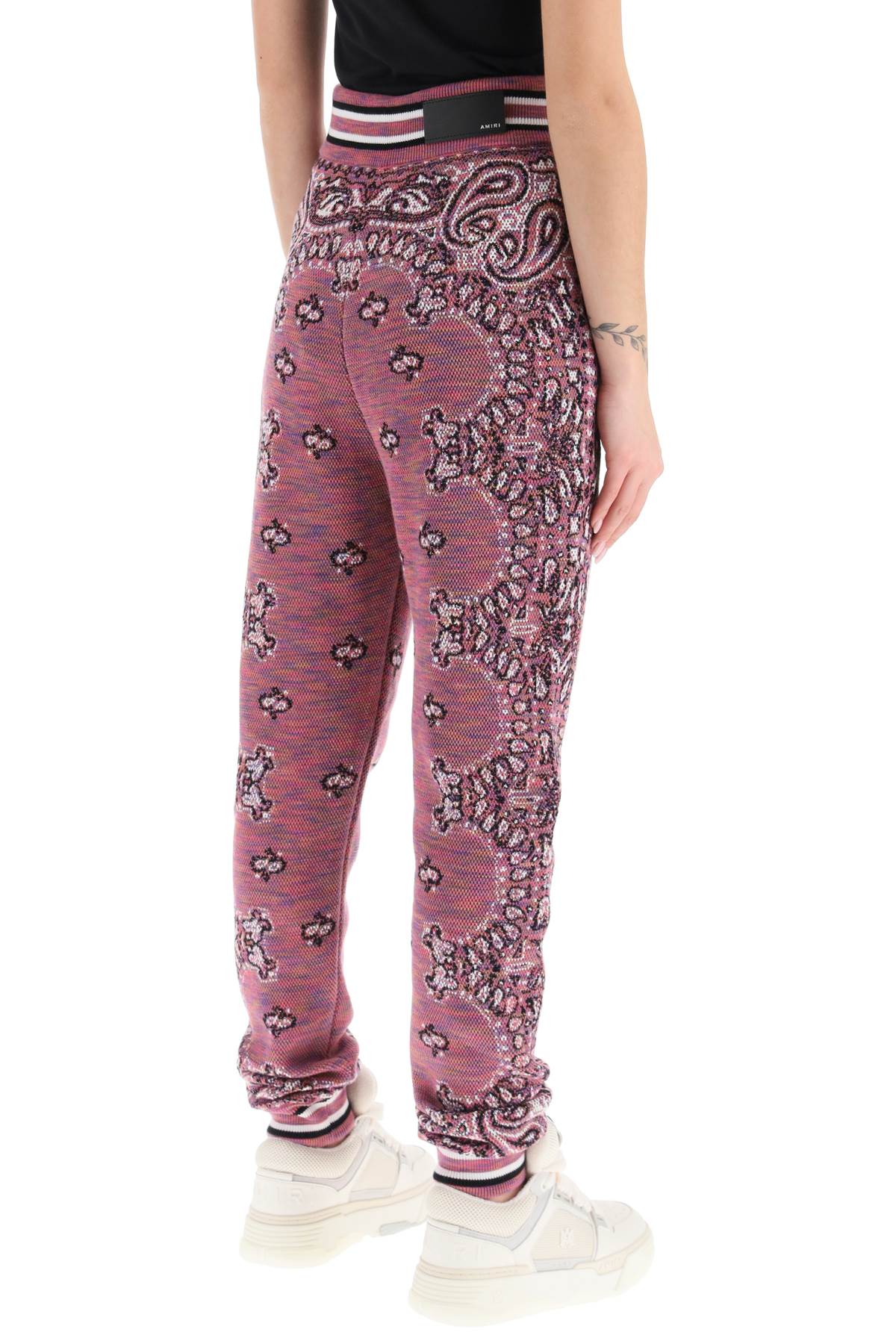 AMIRI Purple Space Dye Bandana Jogger Pants for Women - SS23 Collection