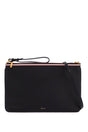 BALLY Hammered Leather Pouch Handbag - Mini Size