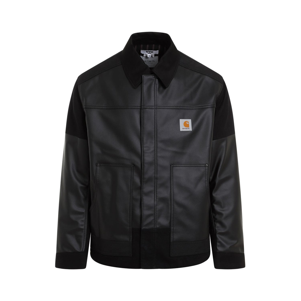 JUNYA WATANABE Black Panelled-Design Jacket for Men | SS24 Outerwear by Famous Designer