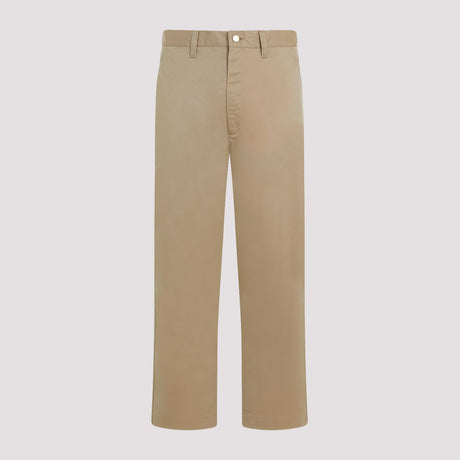 JUNYA WATANABE Men's Beige Cotton Pants for SS24 Season