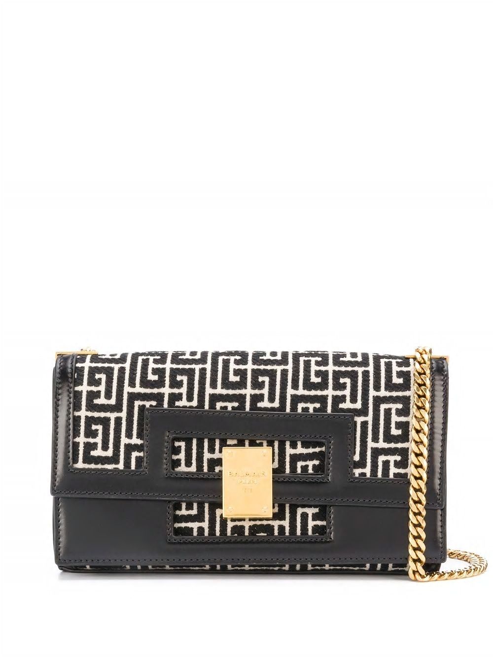 Elegant Ivory and Black Monogram Jacquard Handbag for Women