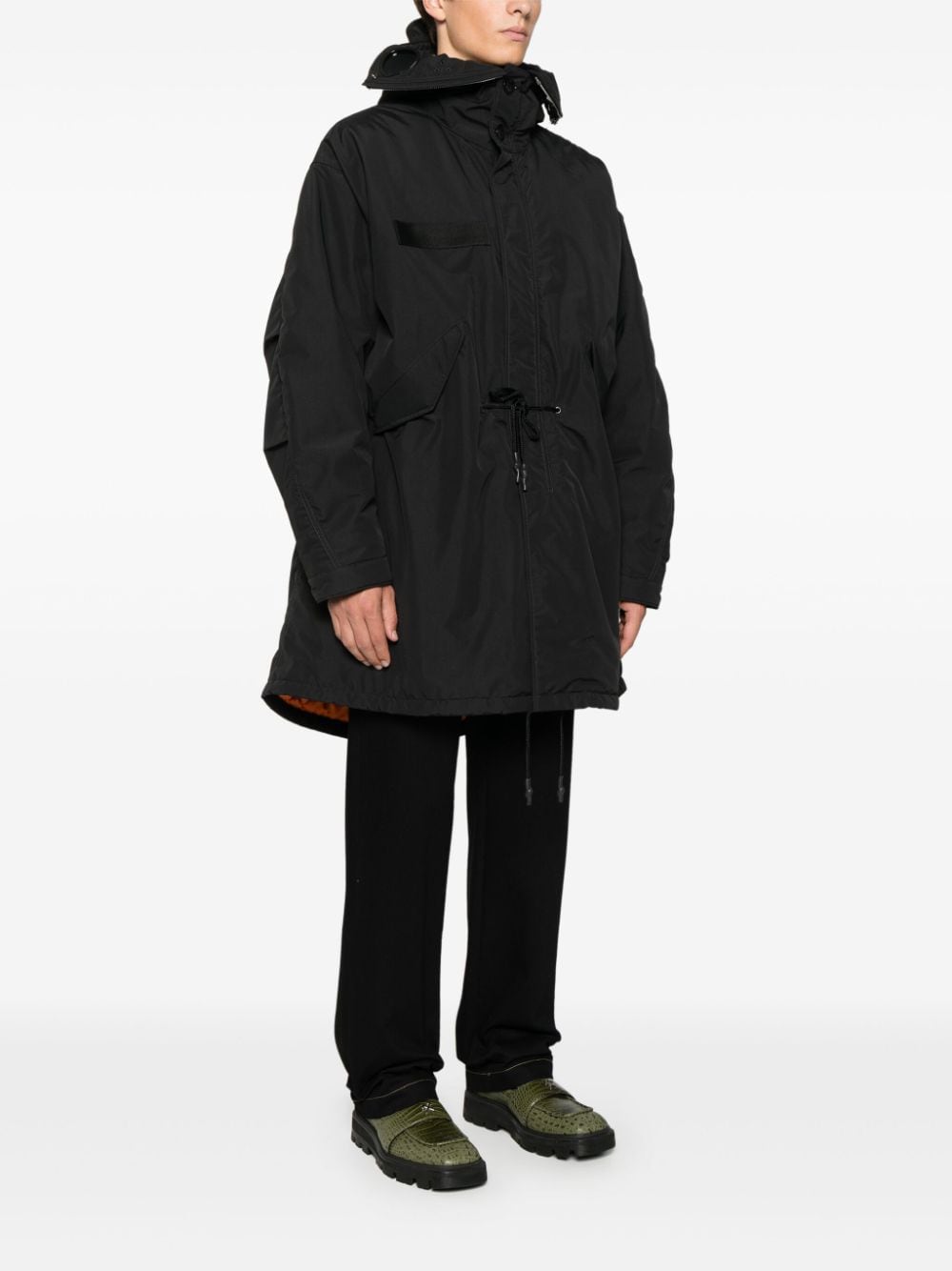 JUNYA WATANABE Nylon Padded Hooded Jacket for Men - FW24