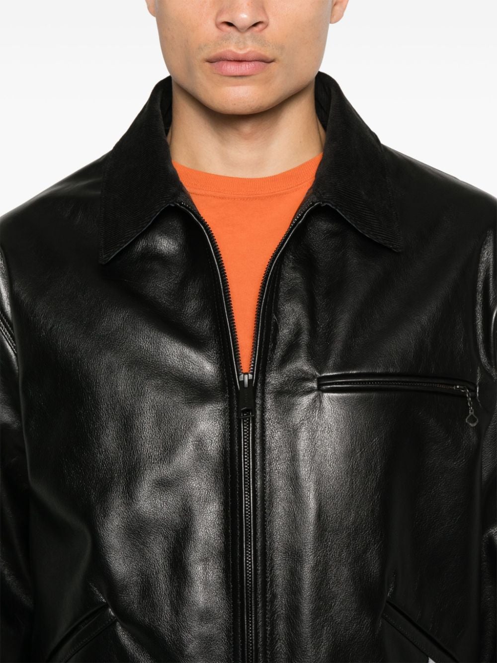 JUNYA WATANABE Classic Black Mini Leather Jacket