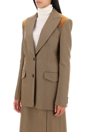 BALLY Houndstooth Single-Breasted Blazer for Women - FW23 Collection