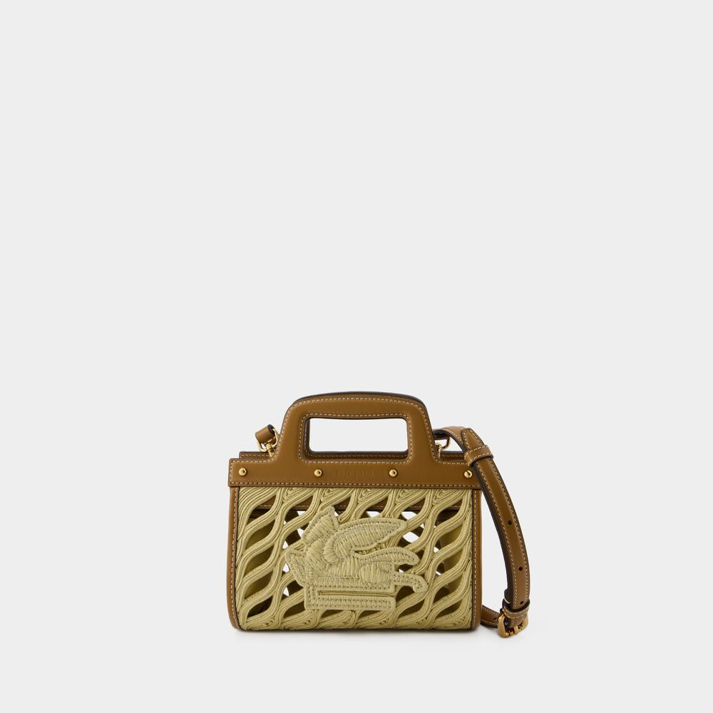 ETRO Luxurious Brown Leather Handbag for Women - SS24 Collection