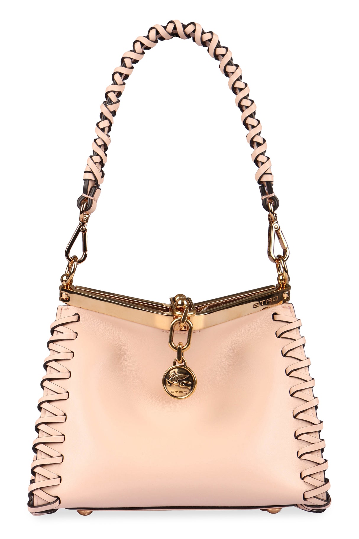 Vela Mini Leather Shoulder Handbag - Smooth Calfskin in Pink