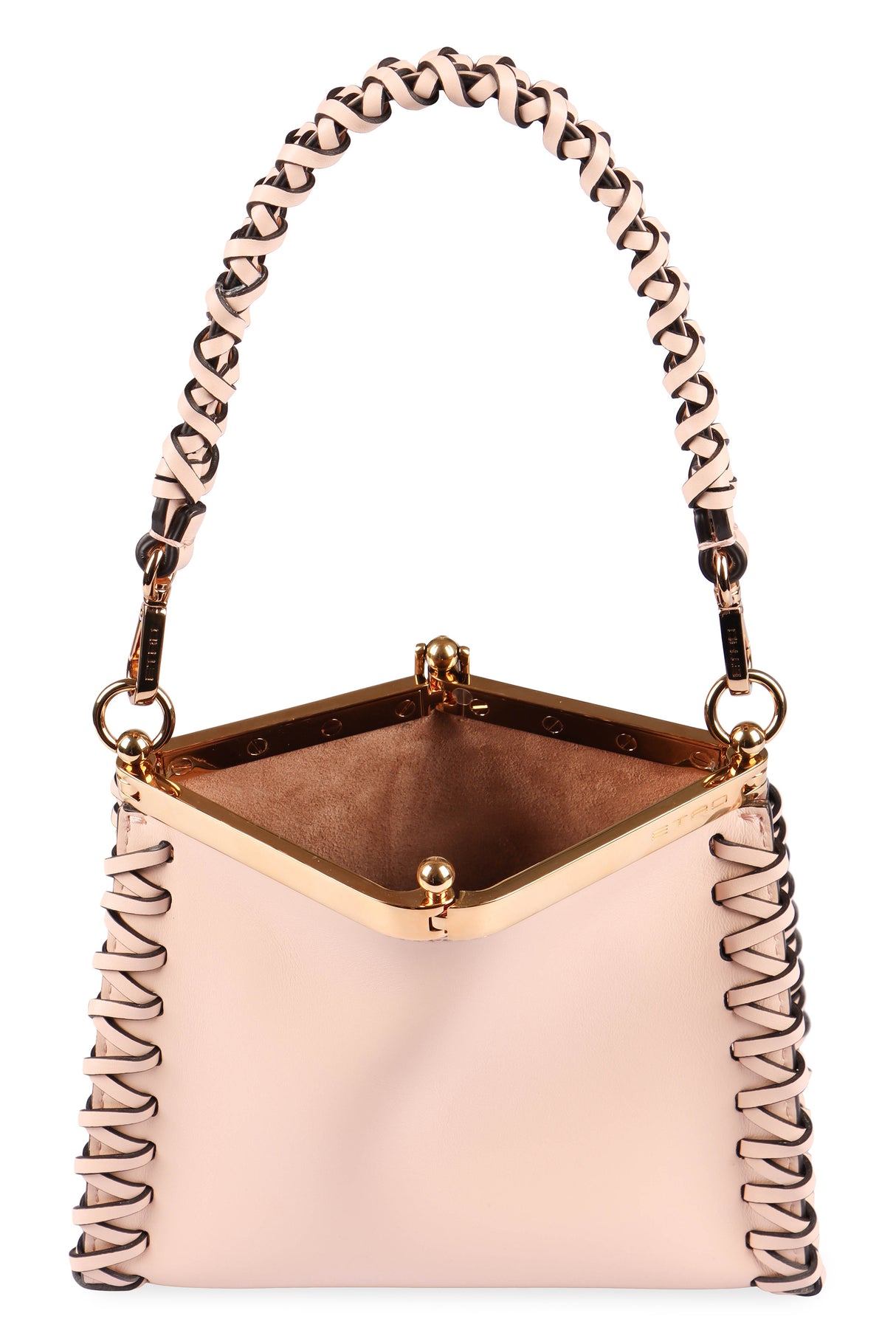 Vela Mini Leather Shoulder Handbag - Smooth Calfskin in Pink