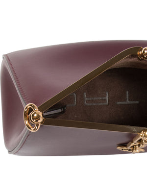 ETRO Bordeaux Mini Calf Leather Shoulder Bag